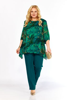 Блуза Элль стиль 2263/14а изумруд  фото 4