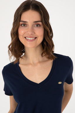 Kad_n Lacivert Basic Ti__rt Sepette S_rpriz _ndirim - U.s. polo assn фото 2
