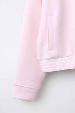 SUDADERA CREMALLERA CON MODAL / Rosa pastel - Zara фото 4