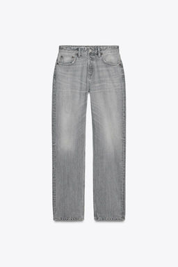 TRF STRAIGHT-LEG MID-RISE JEANS - Zara фото 11