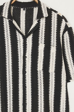 TRENDYOL MAN Siyah Oversize Gomlek TMNSS25GO00028 - Trendyolmilla фото 6