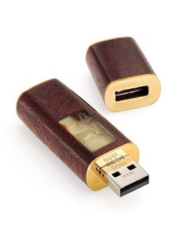 Необычная флеш-карта из древесины падука и натурального янтаря Индонезия