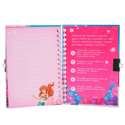 Записная книжка на замочке А6, Моя счастливая записная книжка, 50 листов, Принцессы: Ариэль - Disney фото 5