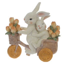 Фигурка декоративная "Зайцы", L13 W6 H13 см