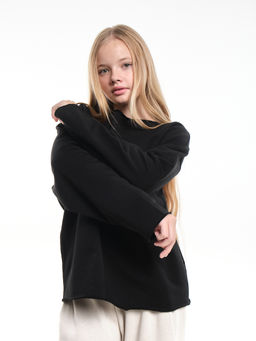 Толстовка для девочки 22-2019 черный - Mini maxi фото 9