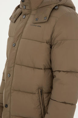 Мужское пальто цвета хаки Неожиданная скидка в корзине - U.s. polo assn фото 14