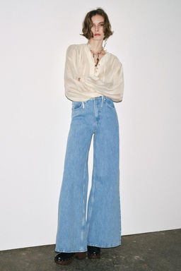ZW COLLECTION HIGH-WAIST WIDE-LEG JEANS