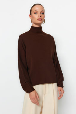 Ekru Basic Bal?kc? Yaka Triko Kazak TWOAW21KZ0485 - Trendyolmilla фото 13