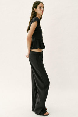 TOP PEPLUM BOTONES / Negro - Zara фото 4