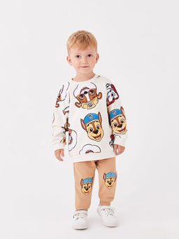 Bisiklet Yaka Paw Patrol Bask?l? Erkek Bebek 2li Tak?m - Waikiki фото 2