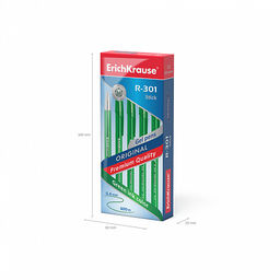Цена за 24 шт. Набор из 4 ручек гелевых ErichKrause R-301 Gel Stick Original 0.5, цвет чернил: синий, черный, красный, зеленый (в пакете)  фото 18
