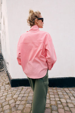 CAMISA RAYAS LAZO / Rosa - Zara фото 5