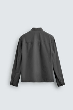 SOBRECAMISA ALGOD?N BOLSILLOS / Gris medio - Zara фото 8