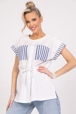 Рубашка Арника (белый) - Эльза фото 3