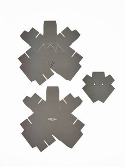 Цена за 5 шт. Коробка подарочная под бижутерию Серая, тиснение, 10?9?3.5 см