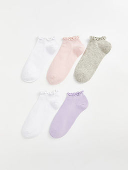 Basic K?z ?ocuk Patik ?orap 5li