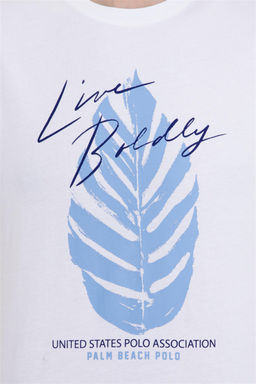 U. S. Polo Assn Мужская белая футболка с круглым вырезом - U.s. polo assn фото 12