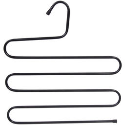 Цена за 3 шт. Вешалка металлическая для брюк 5 секций "ИДЕЯДОМА", цвет черный, 33*34см