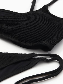Купальник раздельный фактурный женский MINAKU, черный, размер 48