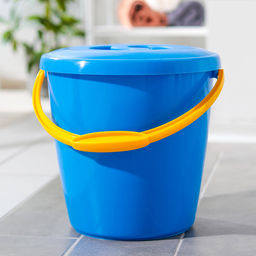 Ведро с крышкой и мерной шкалой, 10 л, d=27.3 см, h=28.7 см, МИКС