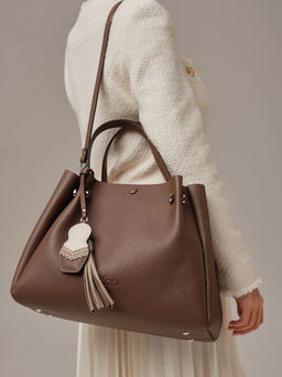 Кожаная сумка Vasilisa DBR 31210 коричневый какао  фото 3