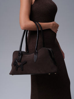 Замшевая сумка Jockey DBR 31168 темно-коричневый  фото 6