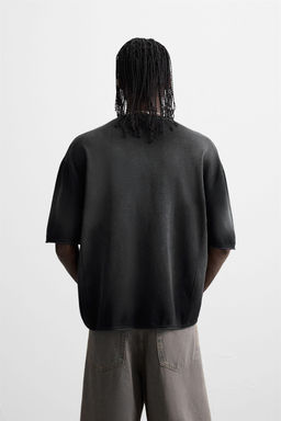 SPRAY PRINT KNIT T-SHIRT - Zara фото 3