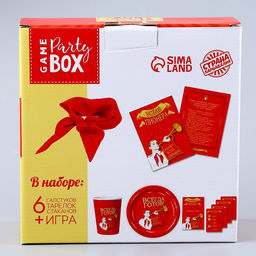 Посуда одноразовая бумажная для праздника «Всегда готов! Пионер», 6 тарелок, 6 стаканов, игра