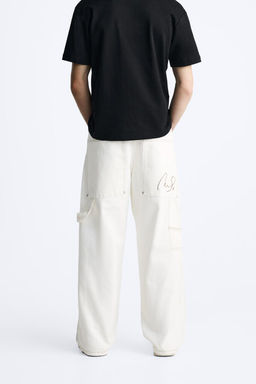 BAGGY JEANS WITH TOPSTITCHING - Zara фото 3