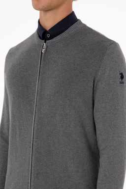 Erkek Gri Melanj Basic Triko H_rka Sepette S_rpriz _ndirim - U.s. polo assn фото 7