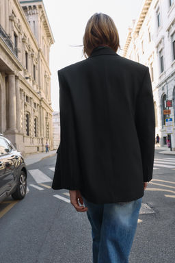 OVERSIZED DOUBLE-BREASTED BLAZER - Zara фото 5