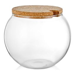Сахарница стеклянная с крышкой Walmer Kronos, 0.25 л, цвет пробковый  фото 3