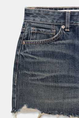 SHORTS DENIM TRF ROTOS TIRO MEDIO / Azul - Zara фото 6