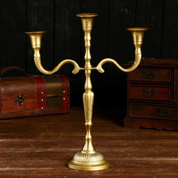 Подсвечник «Асгард», на 3 свечи, 28×10×34 см, алюминий