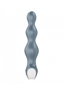 Анальная виброелочка Satisfyer Lolli-Plug 2 Satisfyer, силикон, серый, 11 см