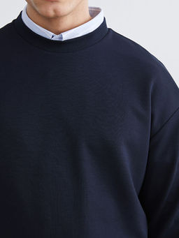 Bisiklet Yaka Erkek Sweatshirt