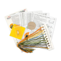 Набор для вышивания PANNA Живая картина JK-2217 Брошь. Поездка к закату 5.5 х 5.5 см