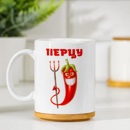Кружка сублимация Самому крутому перцу, c нанесением