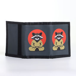 Кошелёк детский на липучке «Выбражулька», тёмно-серый