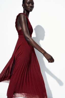 PLEATED MIDI DRESS - Zara фото 4