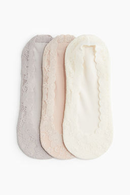 Pack de 3 calcetines de encaje de corte extrabajo - H&m фото 2