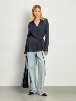 Рубашка однотонная