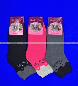 Цена за 10 пар. Лариса носки капрон женские уплотненные с рисунком арт. 1070 36-40 АССОРТИ  фото 11