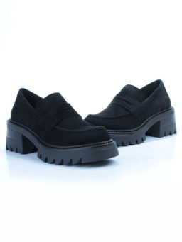 03-C1801-2 BLACK Полуботинки женские (натуральная замша) - Фабричный китай фото 10