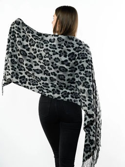 Яркий палантин с анималистичным принтом - Pretty mania фото 6