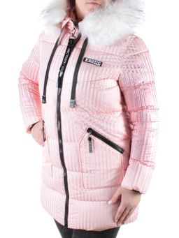 2032 PINK Куртка зимняя облегченная женская Yixiangyuan - Fashion фото 3