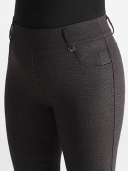 Брюки утепленные женские офисные на резинке - Almond фото 2