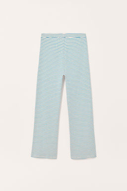 LIMITED EDITION STRIPED STRAIGHT-LEG TROUSERS - Zara фото 6