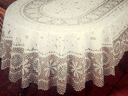 Скатерть CROCHET 54*72 (135*180), арт. S-311А, ОВАЛ