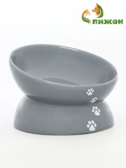 Миска «Фэншуй», 150 мл, 13×13×9 см, керамика, серая